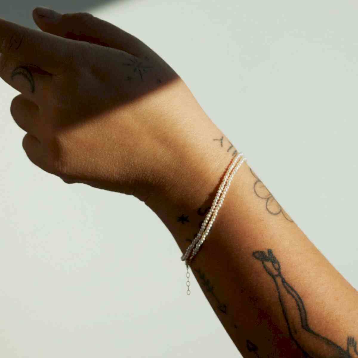 tiny pearl bracelet