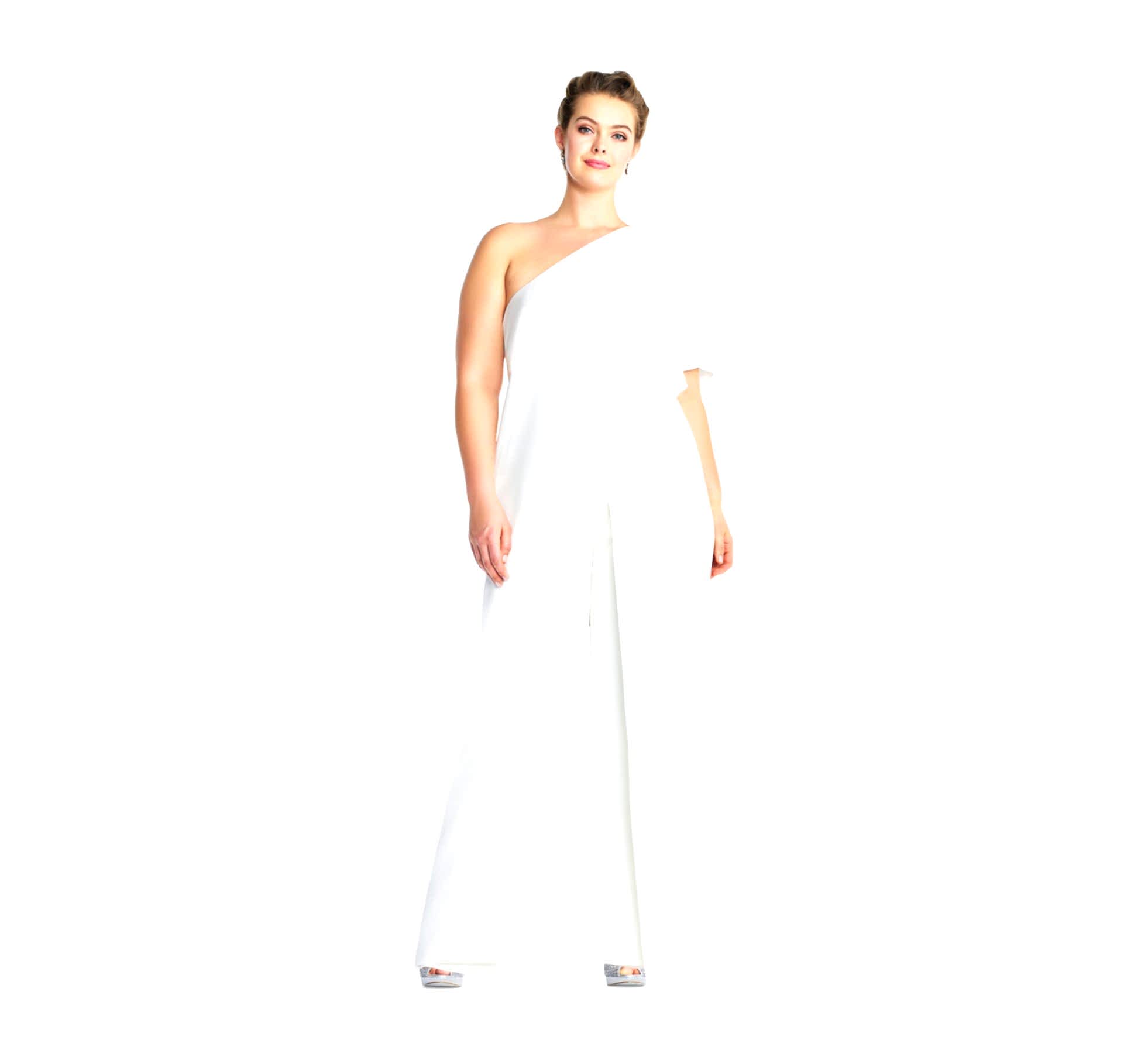 one shoulder jumpsuit