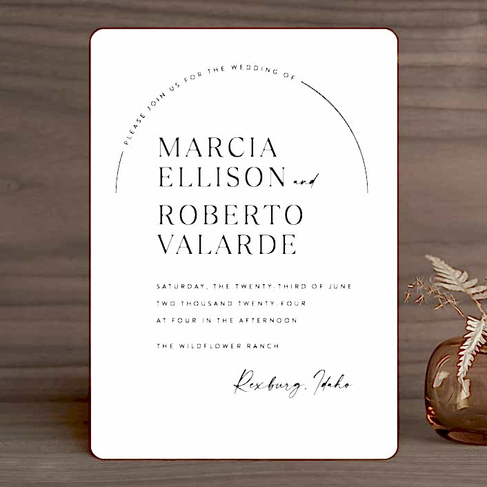 simple and cheap wedding invitation