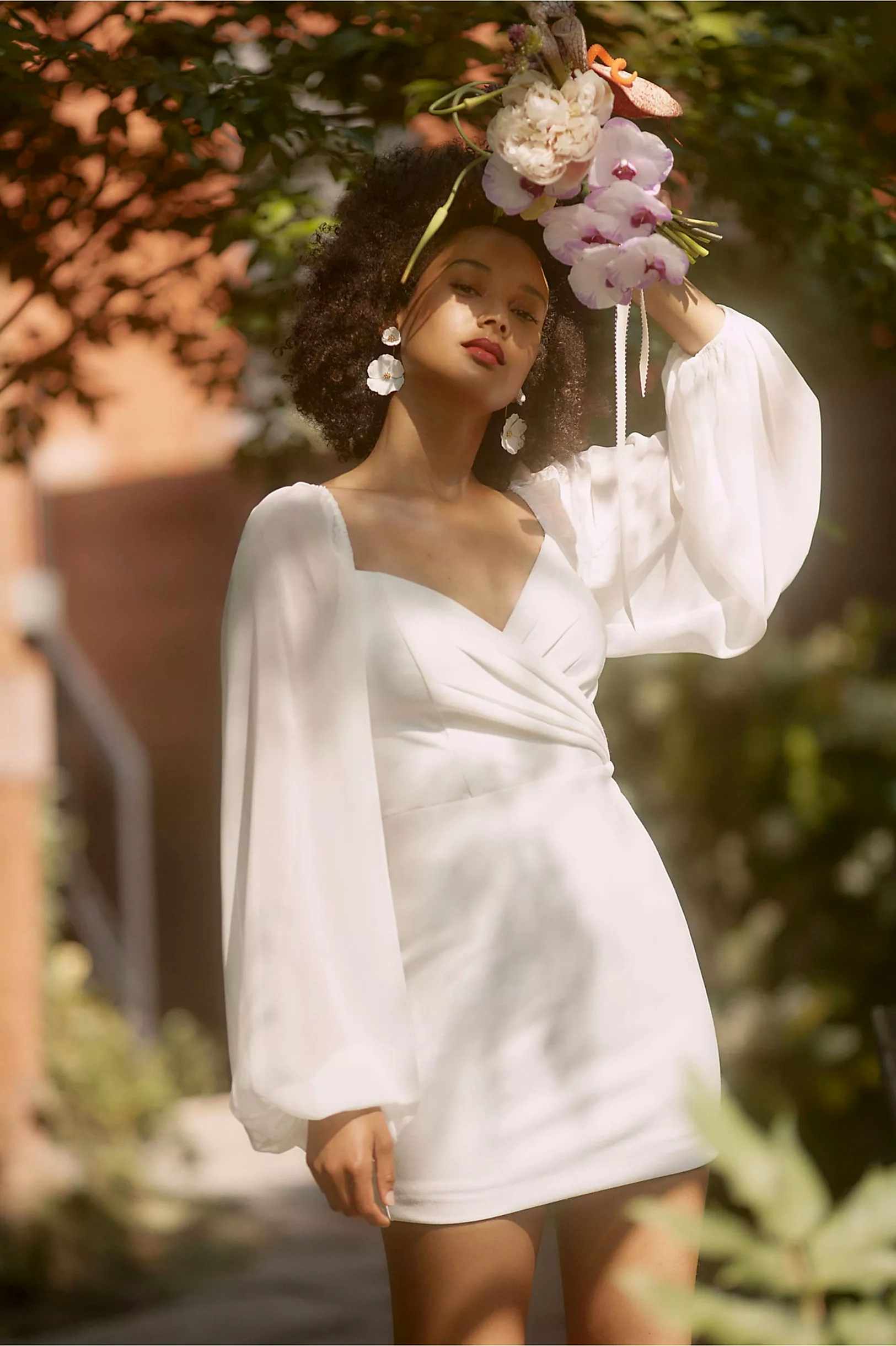 short white wedding dress