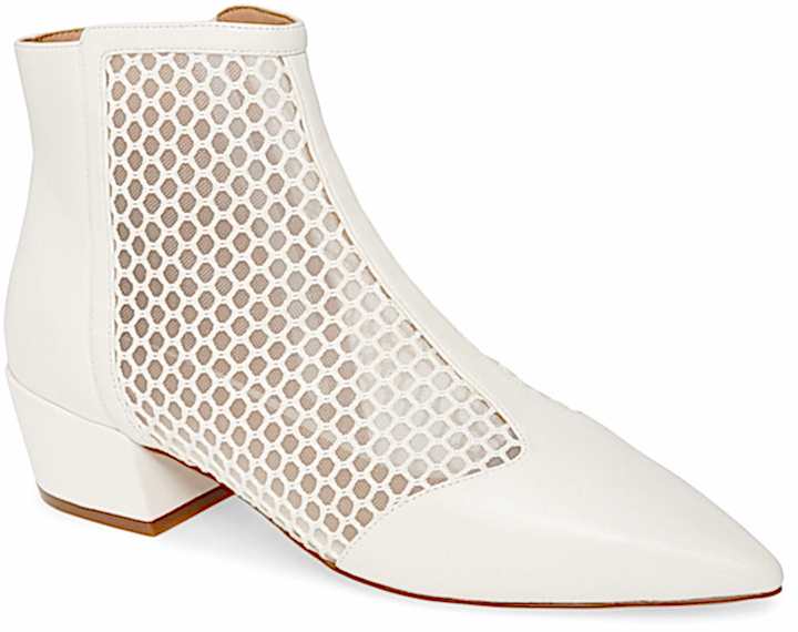 sheer bootie to match courthouse wedding outfit