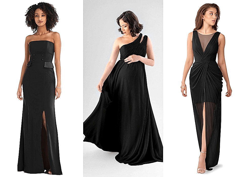 black bridesmaid dresses
