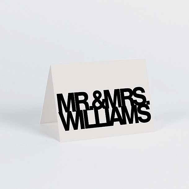 bold text black and white card