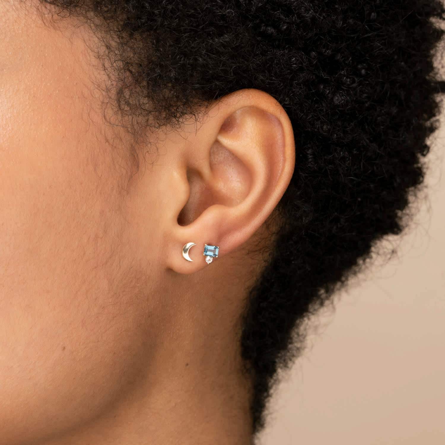 blue topaz studs