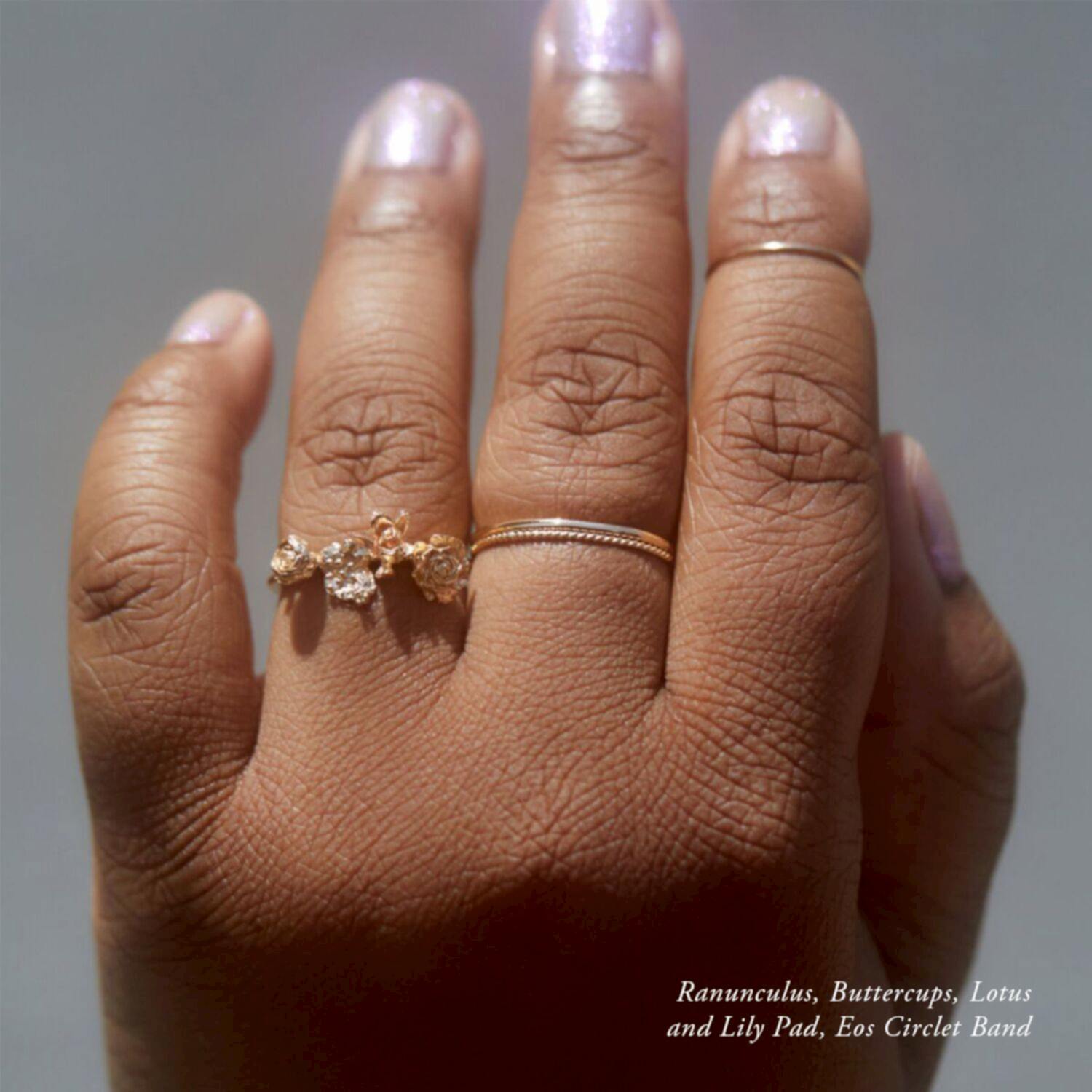gold flower ring
