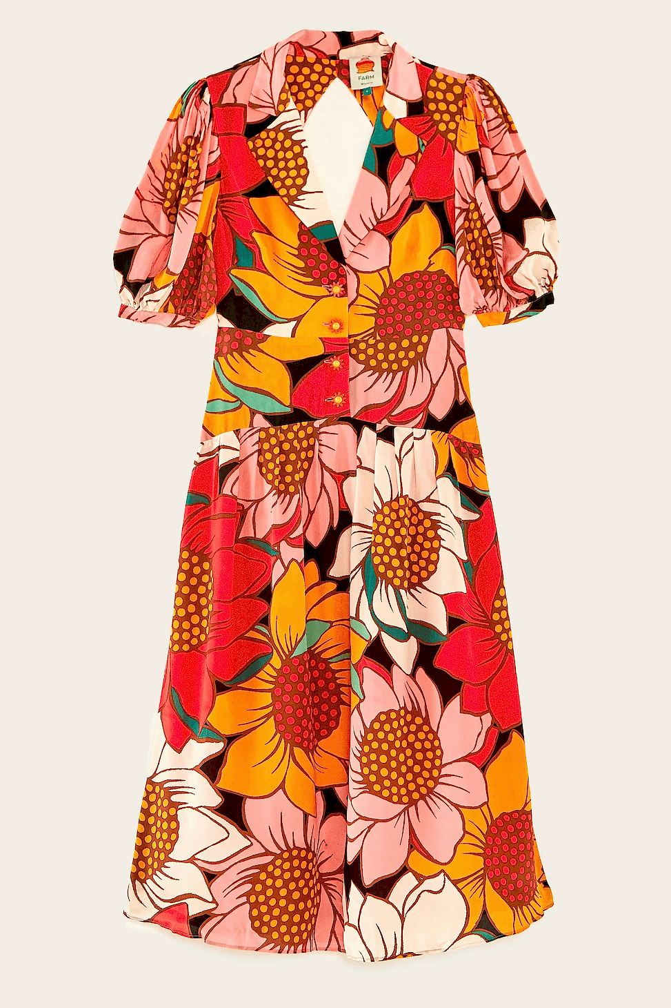 bright sunflower dress